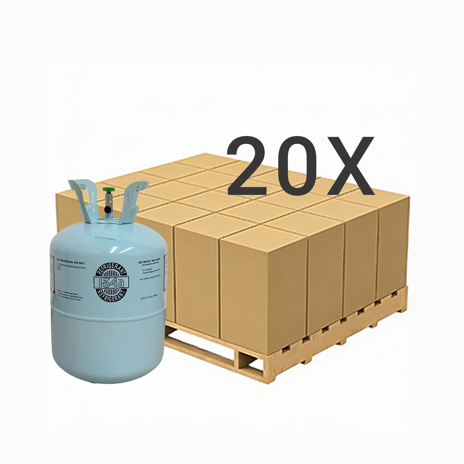 30LB R134A (R-134A) Refrigerant Gas | 30 Cylinders