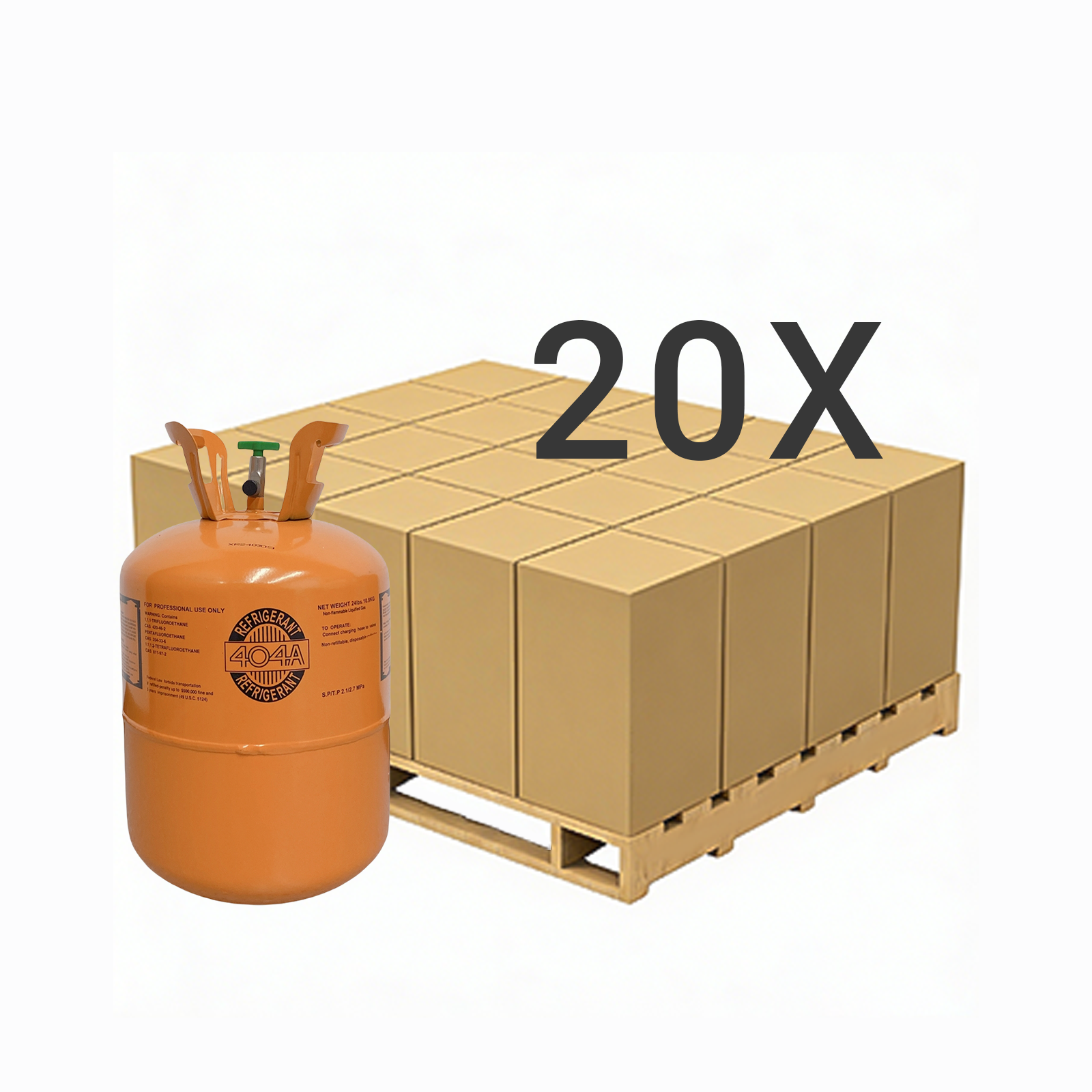 24LB R404A (R-404A) Refrigerant Gas | 10 Cylinders