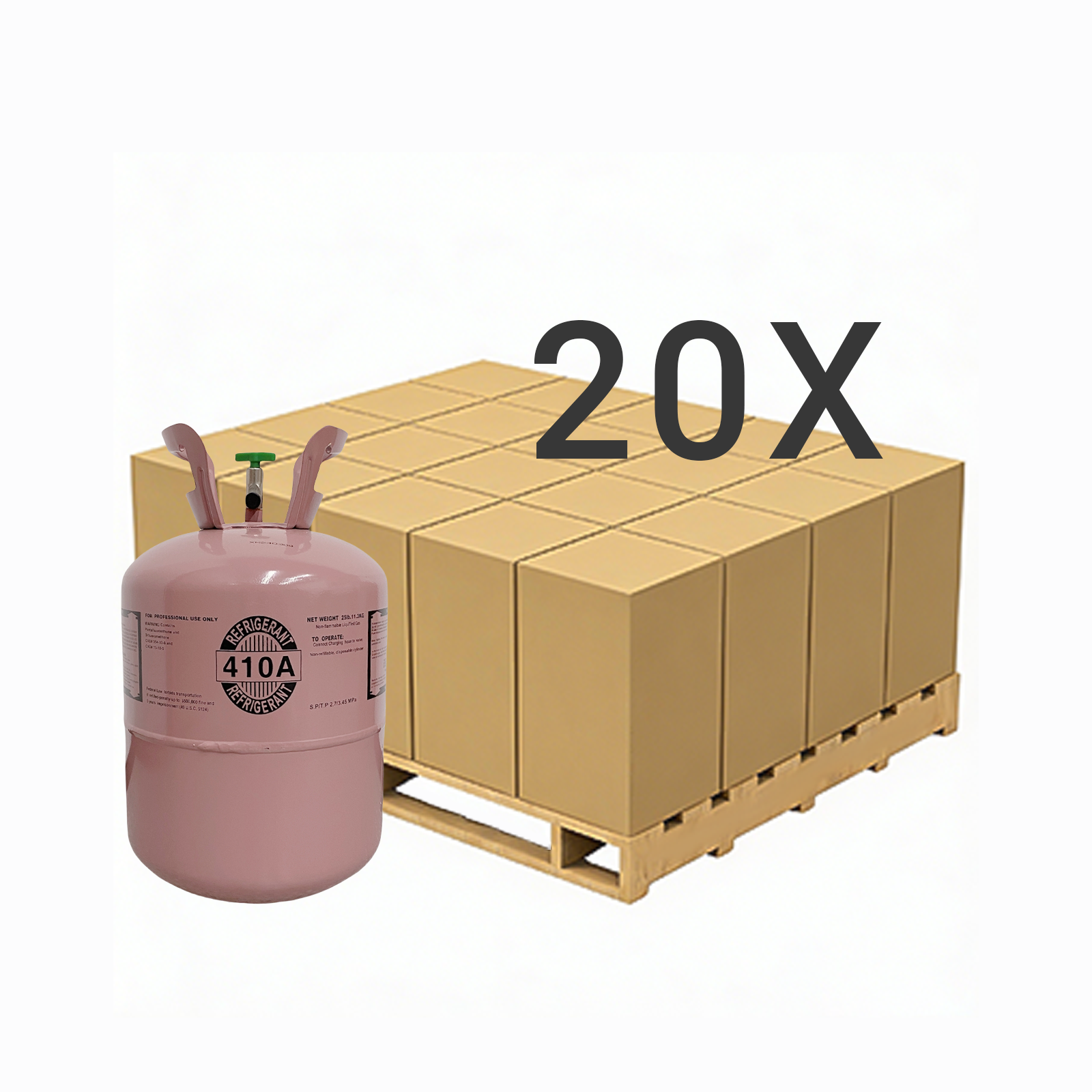 25LB R410A (R-410A) Refrigerant Gas | 40 Cylinders