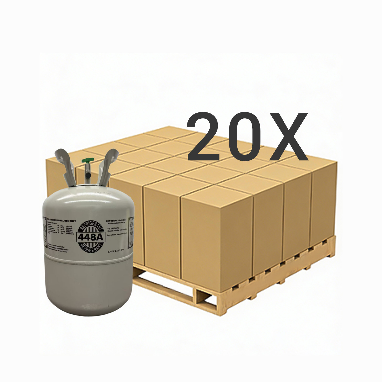 25LB R448A (R-448A) Refrigerant Gas | 5 Cylinders