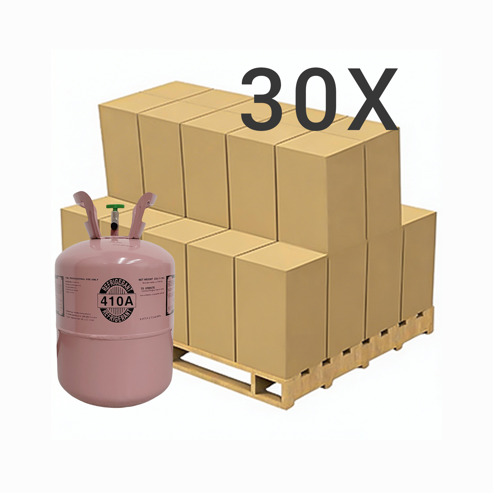 25LB R410A (R-410A) Refrigerant Gas | 20 Cylinders