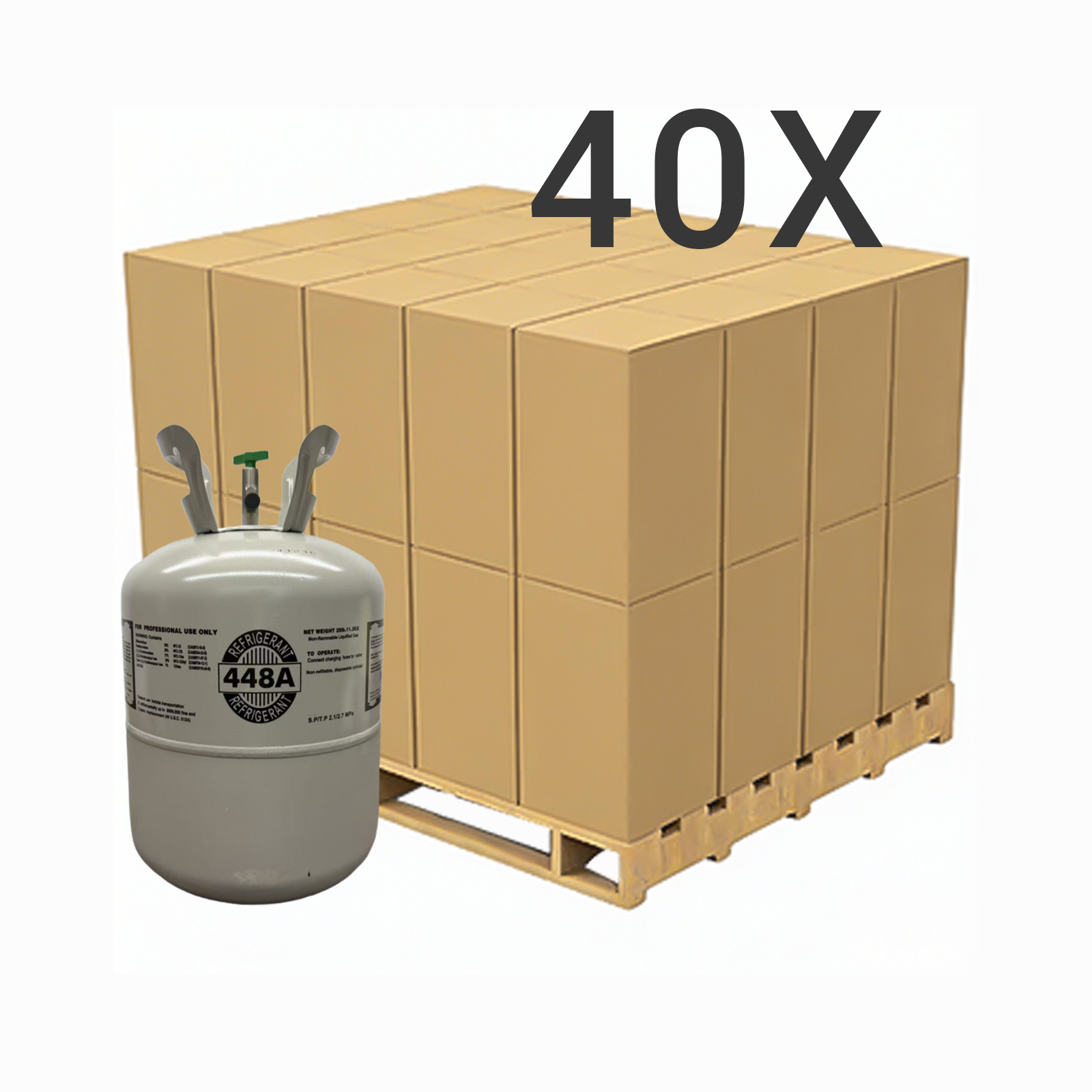 25LB R448A (R-448A) Refrigerant Gas | 10 Cylinders
