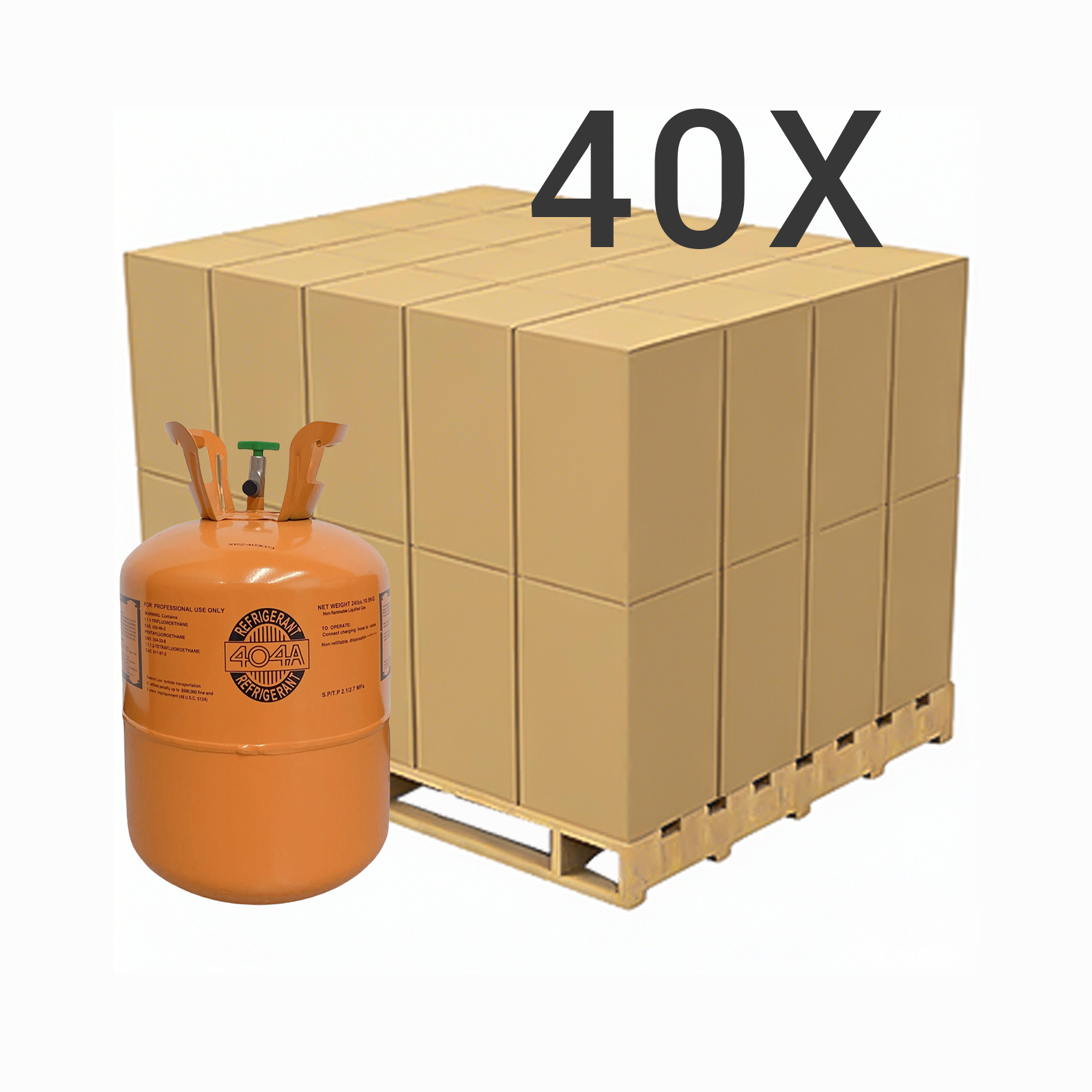 24LB R404A (R-404A) Refrigerant Gas | 5 Cylinders