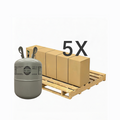 11 LB R1234yf (R-1234yf) Refrigerant Gas | 5 Cylinders