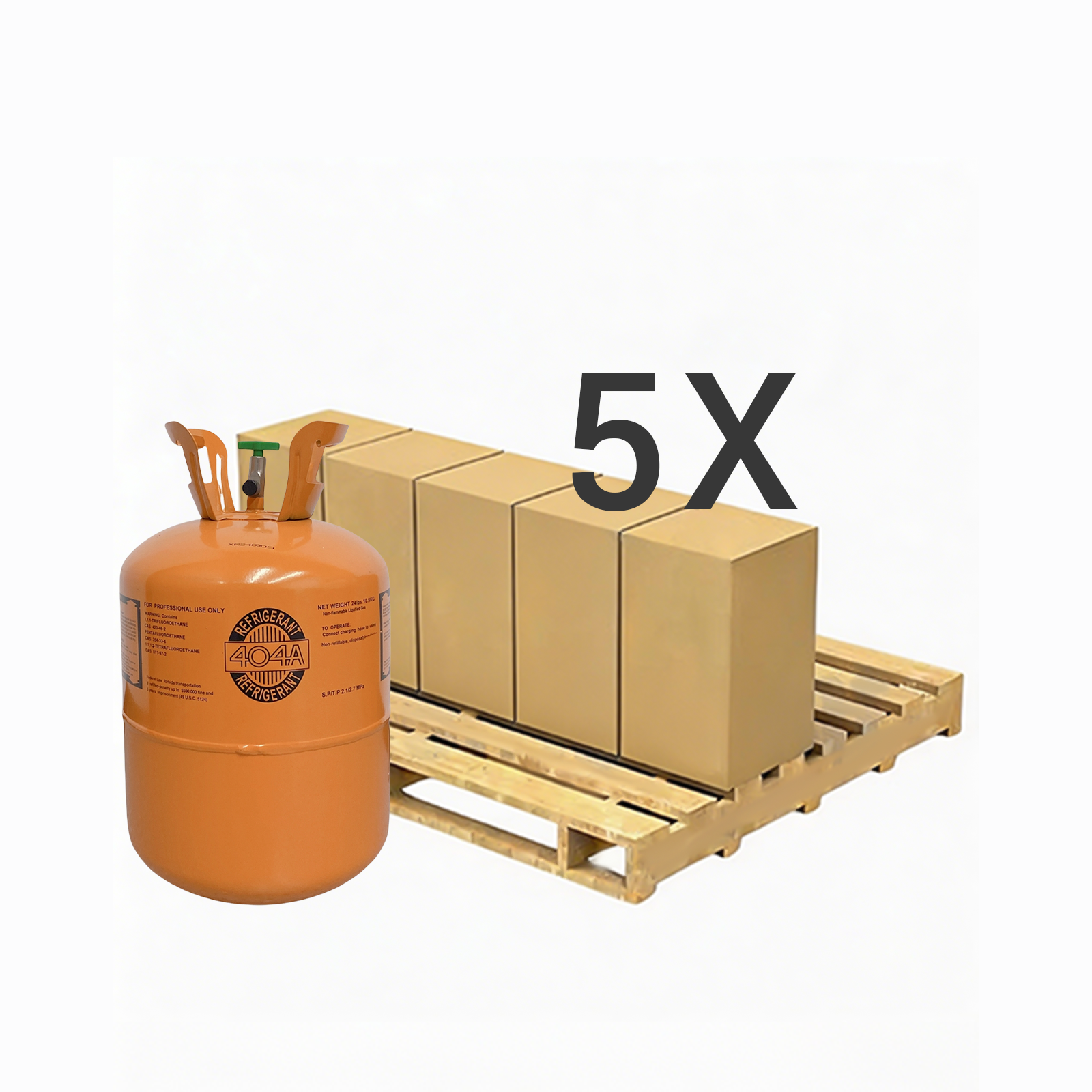 24LB R404A (R-404A) Refrigerant Gas | 5 Cylinders